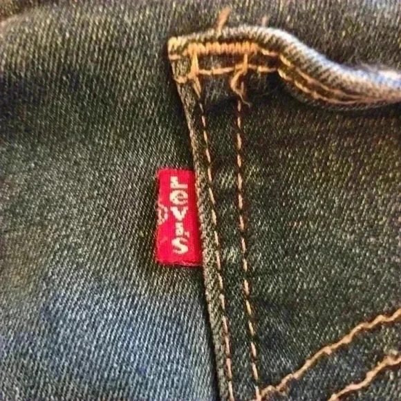 Levi Womens Slim Fit Stretch Overalls Medium Blue Wash Size 13 - Picture 8 of 12